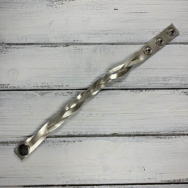 LENNON - MYSTERY BRAID BRACELET - handmade by Brandy Bell Design ||  <BR> PASTEL LEOPARD