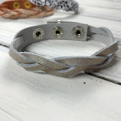 LENNON - MYSTERY BRAID BRACELET - handmade by Brandy Bell Design ||  <BR> SHIMMER ROSE GOLD