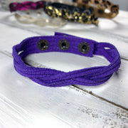 LENNON - MYSTERY BRAID BRACELET - handmade by Brandy Bell Design ||  <BR> GRAPE PURPLE PALMS