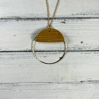 JULIA - Leather Earrings OR Necklace  ||   MUSTARD PALMS (* 3 options available)