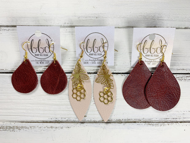SUEDE + STEEL *Limited Edition* COLLECTION || <BR> BRASS BEE AND HONEYCOMB, <BR> PEARL WHITE