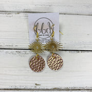 SUEDE + STEEL *Limited Edition* COLLECTION || <BR> GOLD SUNBURST, <BR> METALLIC PINK WITH GOLD ACCENTS