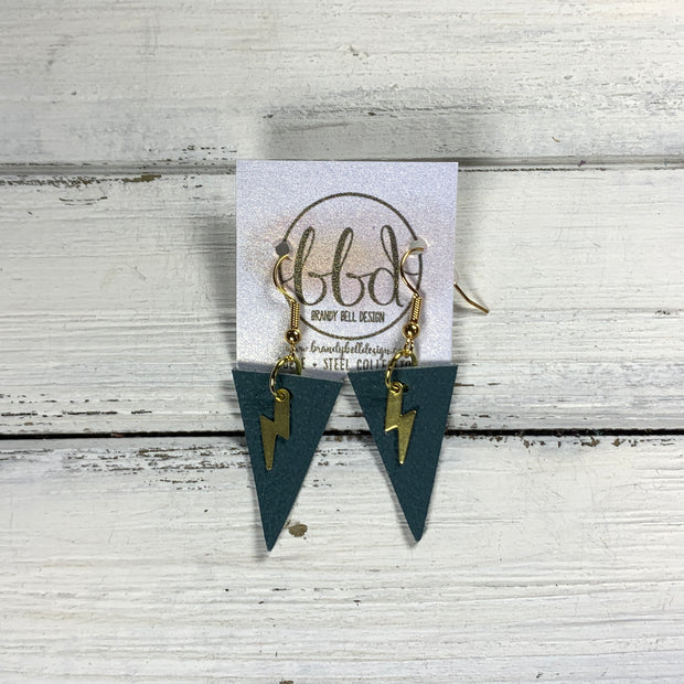 SUEDE + STEEL *Limited Edition* COLLECTION || <BR> MINI LIGHTNING BOLT , <BR> MATTE SPRUCE GREEN (*Choose Bolt finish)