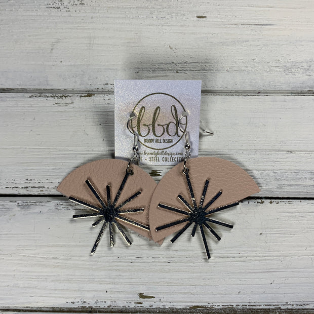 SUEDE + STEEL *Limited Edition* COLLECTION || <BR>  SILVER BRASS SUNBURST, <BR> MATTE BLUSH PINK