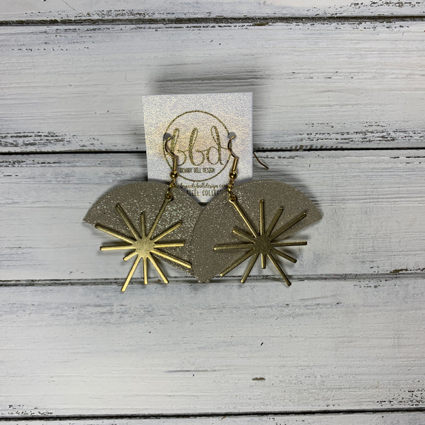 SUEDE + STEEL *Limited Edition* COLLECTION || <BR>  GOLD BRASS SUNBURST, <BR> SHIMMER CHAMPAGNE