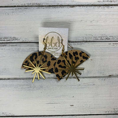 SUEDE + STEEL *Limited Edition* COLLECTION || <BR>  GOLD BRASS SUNBURST, <BR> CARAMEL CHEETAH