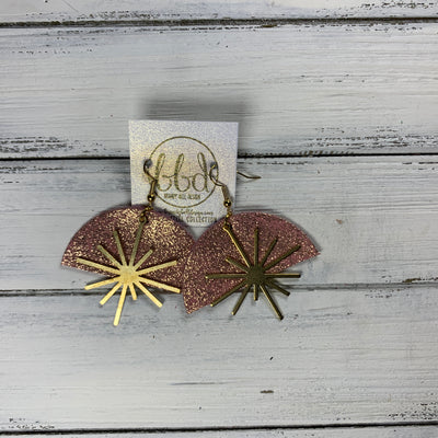 SUEDE + STEEL *Limited Edition* COLLECTION || <BR>  GOLD BRASS SUNBURST, <BR> SHIMMER VINTAGE PINK