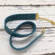 ANGEL - WRAP BRACELET / CHOKER NECKLACE - handmade by Brandy Bell Design || MATTE TEAL