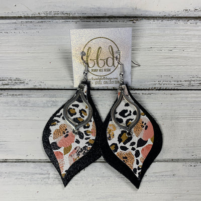 SUEDE + STEEL *Limited Edition* COLLECTION || <br> SILVER CHARM, <BR> CORAL FLORAL CHEETAH, <BR> MATTE BLACK