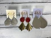 SUEDE + STEEL *Limited Edition* COLLECTION ||  <br> LONG ACCORDION FAN    || <br> MATTE BLUSH PINK