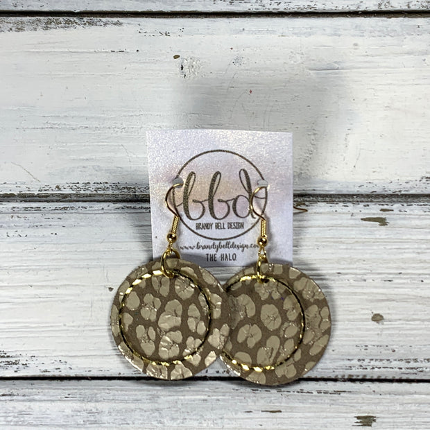HALO- SUEDE + STEEL *Limited Edition* COLLECTION || <BR> METALLIC CHAMPAGNE ANIMAL PRINT (*Choose Halo finish)