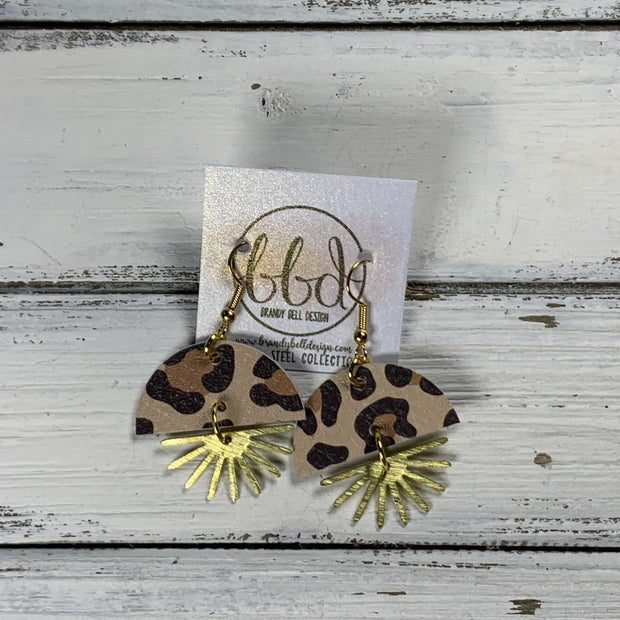 SUEDE + STEEL *Limited Edition* COLLECTION || <BR> GOLD SUNBURST <BR> CARAMEL CHEETAH