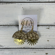 SUEDE + STEEL *Limited Edition* COLLECTION || <BR> GOLD SUNBURST <BR> METALLIC CHAMPAGNE ANIMAL PRINT