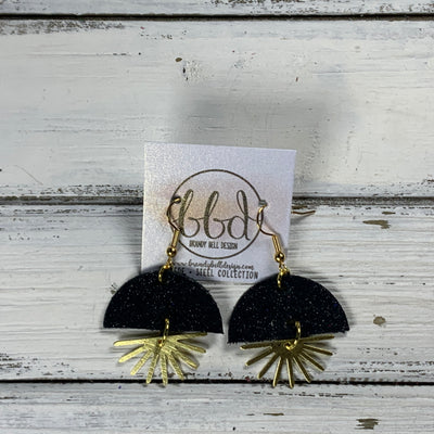 SUEDE + STEEL *Limited Edition* COLLECTION || <BR> GOLD SUNBURST <BR> SHIMMER BLACK