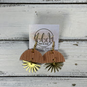 SUEDE + STEEL *Limited Edition* COLLECTION || <BR> GOLD SUNBURST <BR> PEACH PALMS