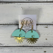 SUEDE + STEEL *Limited Edition* COLLECTION || <BR> GOLD SUNBURST <BR> MATTE AQUA MINT SMOOTH