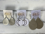 SUEDE + STEEL *Limited Edition* COLLECTION || <BR> METAL MOON <BR> SHIMMER CHAMPAGNE (*CHOOSE MOON FINISH)