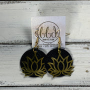 SUEDE + STEEL *Limited Edition* COLLECTION || <BR> METAL LOTUS <BR> MATTE BLACK  (*CHOOSE LOTUS FINISH)