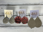 SUEDE + STEEL *Limited Edition* COLLECTION || <BR> METAL LOTUS <BR> DISTRESSED SALMON  (*CHOOSE LOTUS FINISH)