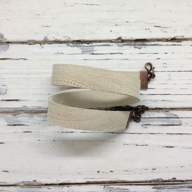 ANGEL - WRAP BRACELET / CHOKER NECKLACE - handmade by Brandy Bell Design || Ivory Multi size Dots