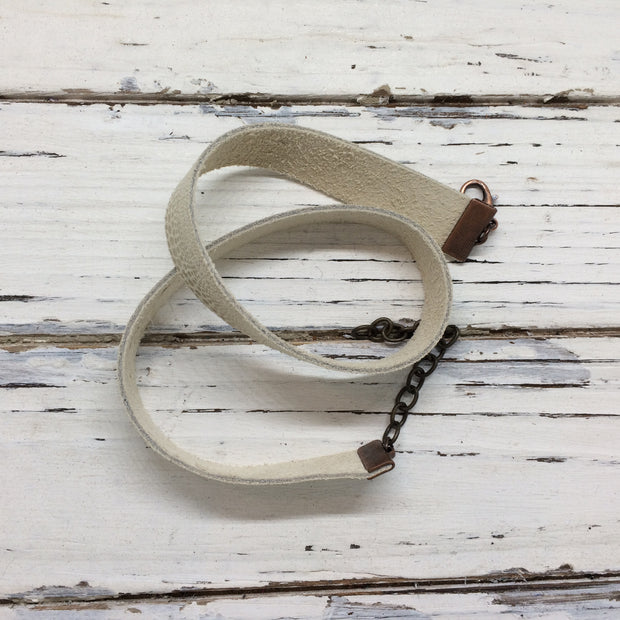 ANGEL - WRAP BRACELET / CHOKER NECKLACE - handmade by Brandy Bell Design || Ivory Multi size Dots