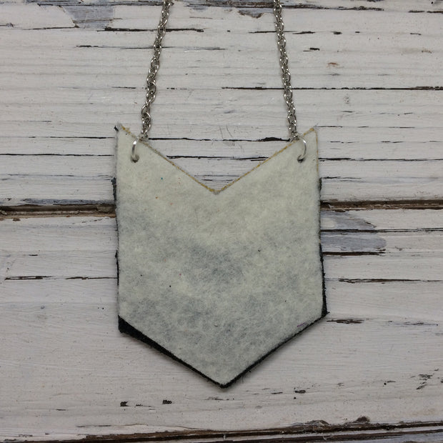 EMERSON - Leather Necklace  || SHIMMER SILVER, MATTE DARK GRAY, MATTE BLACK