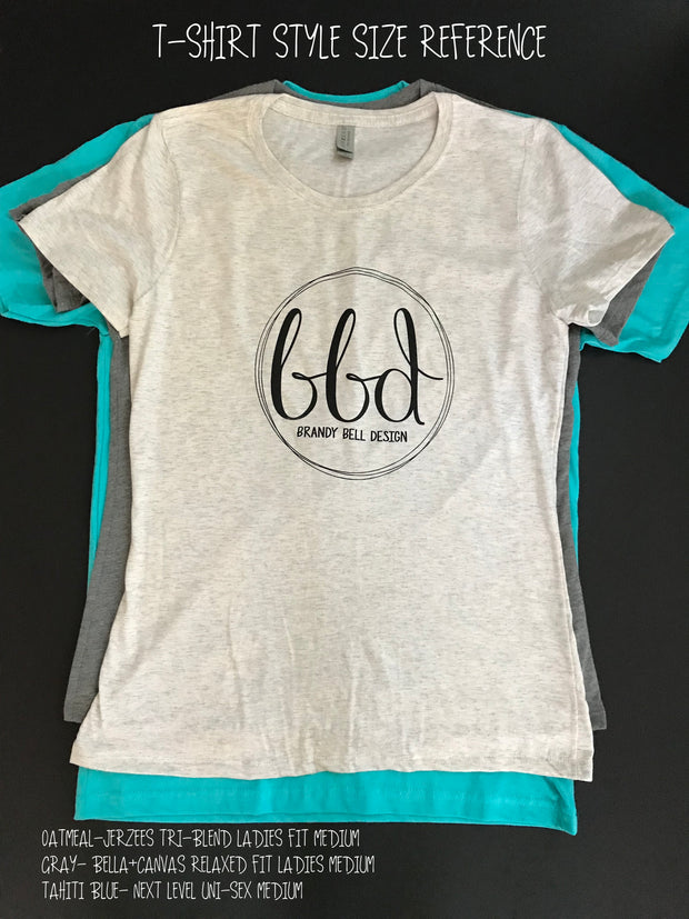 BBD T-Shirt | White/Black Relaxed Fit Ladies Tee